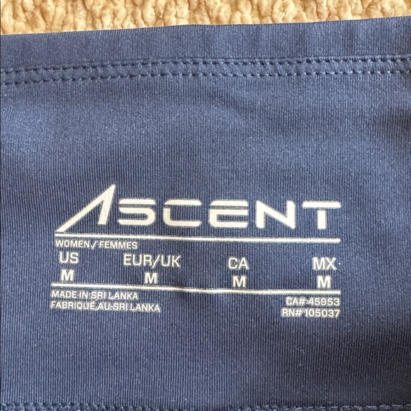 Ariat Ascent Equestrian half grip tights Navy -Med - Picture 6 of 8